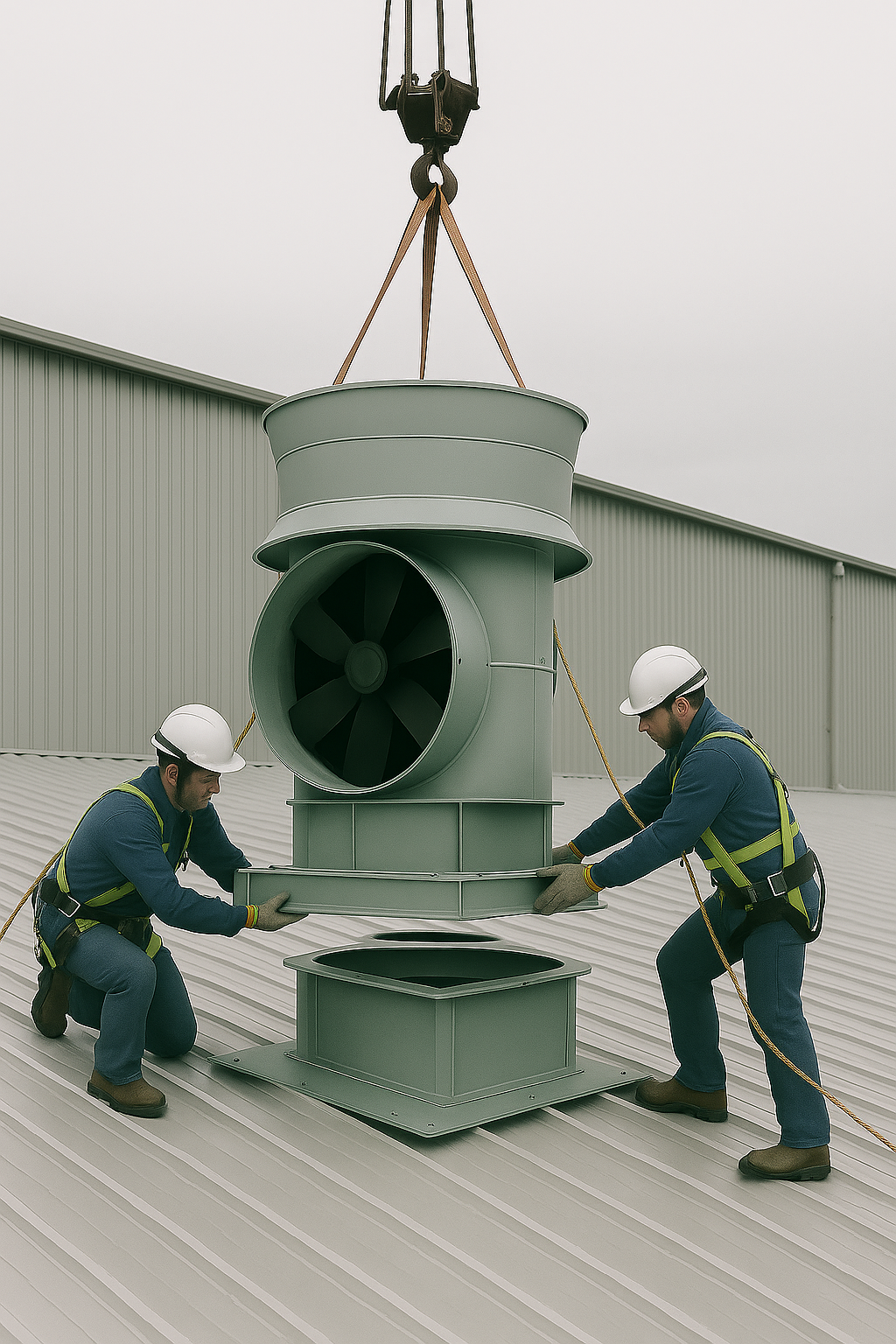 Exhaust fan installation process